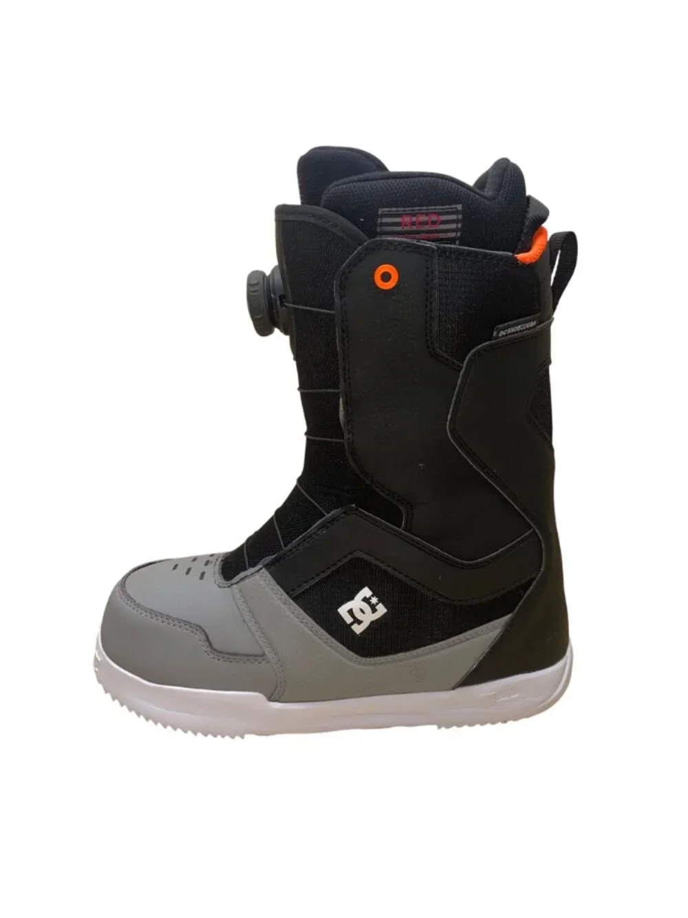 DC Men’s Black Gray UniLite Scout 2021 Boa Closure Snowboard Boots Size 7
